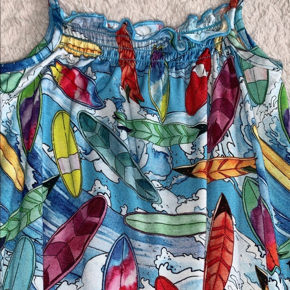 NWT Posh Peanut Wave Bubble Romper 18-24M Surf - Picture 4 of 7